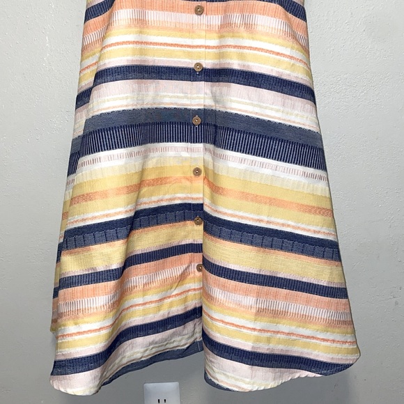 Hutch by Anthropologie Striped Spaghetti Strap Cutout Sweetheart Neck Sundress - Picture 4 of 11